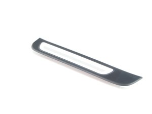 ES#451507 - 8K085337501C - Left Rear Door Sill - Satin Black / Aluminum - Keep your interior looking clean, replace your scuffed door sills - Genuine Volkswagen Audi - Audi