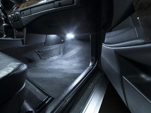 ES#2538686 - E60LEDFTWELL - LED Foot Well Lighting Kit - Transform the lighting in your foot well with new LED bulbs from Ziza - ZiZa - BMW