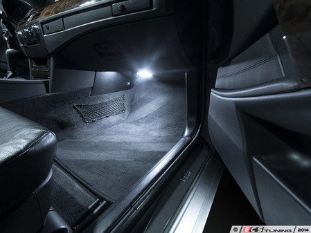 ES#2538686 - E60LEDFTWELL - LED Foot Well Lighting Kit - Transform the lighting in your foot well with new LED bulbs from Ziza - ZiZa - BMW