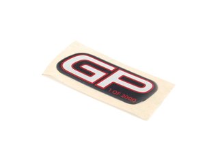 ES#2644125 - 51459280149 - JCW GP2 Dash Badge Sticker - States GP and "1 of 2000" to adhere on the passenger dash trim - Genuine MINI - MINI