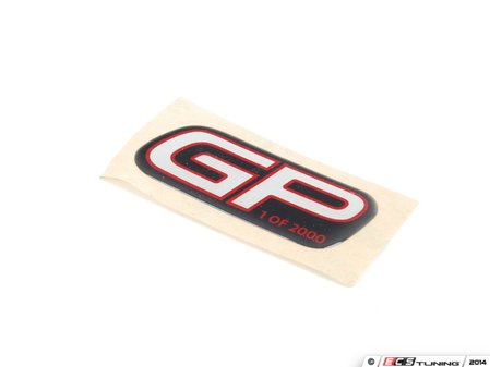 ES#2644125 - 51459280149 - JCW GP2 Dash Badge Sticker - States GP and "1 of 2000" to adhere on the passenger dash trim - Genuine MINI - MINI