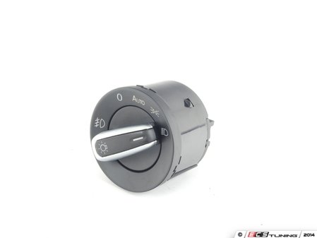 ES#2710757 - 3C8941431AXSH - Automatic European Headlight Switch - Brushed Trim - Controls headlights, parking lights, front fog lights, and rear fog lights - Vemo - Volkswagen