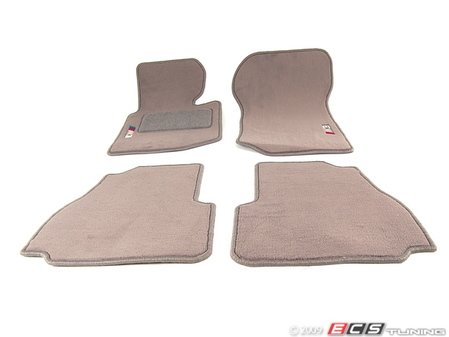 ES#195860 - 82111470392 - ///M Carpeted Floor Mat Set - Gray - (NO LONGER AVAILABLE) - Freshen up your interior with new floor mats. Embroidered with M3 logo. - Genuine BMW - 