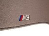ES#195860 - 82111470392 - ///M Carpeted Floor Mat Set - Gray - (NO LONGER AVAILABLE) - Freshen up your interior with new floor mats. Embroidered with M3 logo. - Genuine BMW - 