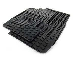 ES#2718915 - 8R0061511041KT - All-Weather Rubber Floor Mats - Set Of Four - Black With 'Q5' Logo - Extremely durable all weather mats set to protect your carpet - Genuine Volkswagen Audi - Audi