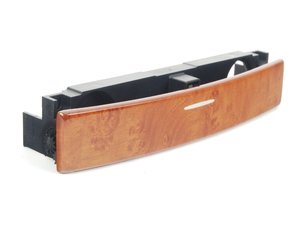 ES#1450207 - 955552163004V8 - Rear Cigarette Lighter Housing - High-Gloss Olive Ash Burl - Single outlet - Located in the rear of the center console - Genuine Porsche - Porsche