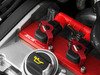 ES#2713442 - 002598ECS23AKT - 2.0T Coil Pack Conversion Kit - Stage 2 - Includes wrinkle red conversion plate -w- black 2.0T coils and red hold down kit - Assembled By ECS - Audi Volkswagen