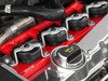 ES#2713446 - 002598ECS24AKT - 2.0T Coil Pack Conversion Kit - Stage 2 - Includes wrinkle red conversion plate -w- black 2.0T coils and silver hold down kit - Assembled By ECS - Audi Volkswagen