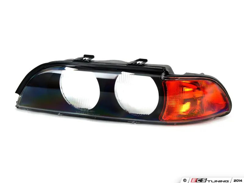 Samger Paire De Coques Phare Avant Pour BMW E39 1996-2003 - Lentille Transparente PC