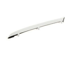 ES#74789 - 51117181357 - Front Bumper Trim - Left - White Aluminum. Located on the left side of the front bumper - Genuine BMW - BMW
