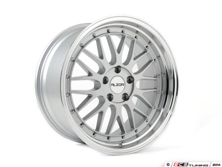ES#2730235 - 020-17kt1 - 18" Style 020 Wheels - Set Of Four - (NO LONGER AVAILABLE) - 18"x10" ET40 5x112 - Silver with polished Lip - Alzor - 
