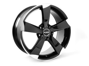 ES#2719091 - 628-6kt - 18" Style 628 Wheels - Set Of Four - (NO LONGER AVAILABLE) - 18"x8" ET35 5x112 - Gloss Black/Machined Face - Alzor - 