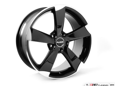 ES#2719091 - 628-6kt - 18" Style 628 Wheels - Set Of Four - (NO LONGER AVAILABLE) - 18"x8" ET35 5x112 - Gloss Black/Machined Face - Alzor - 