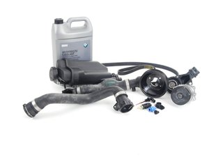 ES#2635499 - 11517527910KT4 - ECS Cooling System Refresh Kit - Level 2 - A more advanced cooling refresh kit - with water pump pulley and accessory belts - Genuine BMW - BMW