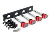 ES#2713390 - 002598ECS02KT - 2.0T Coil Pack Conversion Kit - Stage 2 - Includes wrinkle black conversion plate -w- red 2.0T coils and black hold down kit - ECS - Audi Volkswagen
