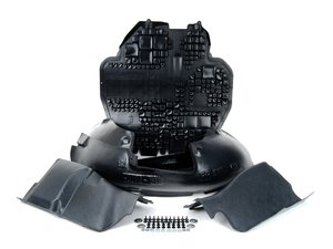 ES#2710666 - 1J0825237M -  Weather Protection Package - Stage 2 - Includes a replacement belly pan, engine side covers, front fender liners, and necessary hardware! - Genuine Volkswagen Audi - Volkswagen