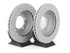 ES#2594725 - 98661236500RPKT - Rear Brake Service Kit - Featuring Zimmerman Z-Coated rotors and Hawk HPS brake pads - Assembled By ECS - Porsche