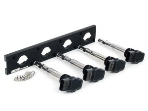 ES#2713396 - 002598ECS05KT - 2.0T Coil Pack Conversion Kit - Stage 1 - Includes wrinkle black conversion plate -w- black 2.0T coils - ECS - Audi Volkswagen
