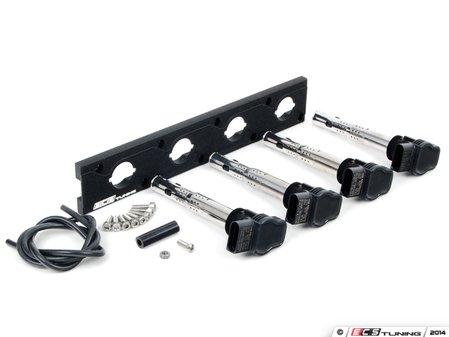 ES#2713423 - 002598ECS05AKT - 2.0T Coil Pack Conversion Kit - Stage 1 - Includes wrinkle black conversion plate -w- black 2.0T coils - Assembled By ECS - Audi Volkswagen