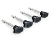 ES#2713446 - 002598ECS24AKT - 2.0T Coil Pack Conversion Kit - Stage 2 - Includes wrinkle red conversion plate -w- black 2.0T coils and silver hold down kit - Assembled By ECS - Audi Volkswagen