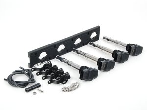 ES#2713427 - 002598ECS06AKT - 2.0T Coil Pack Conversion Kit - Stage 2 - Includes wrinkle black conversion plate -w- black 2.0T coils and black hold down kit - Assembled By ECS - Audi Volkswagen