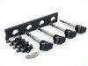 ES#2713394 - 002598ECS06KT - 2.0T Coil Pack Conversion Kit - Stage 2 - Includes wrinkle black conversion plate -w- black 2.0T coils and black hold down kit - ECS - Audi Volkswagen