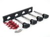 ES#2713397 - 002598ECS07KT - 2.0T Coil Pack Conversion Kit - Stage 2 - Includes wrinkle black conversion plate -w- black 2.0T coils and red hold down kit - ECS - Audi Volkswagen