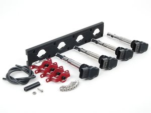 ES#2713428 - 002598ECS07AKT - 2.0T Coil Pack Conversion Kit - Stage 2 - Includes wrinkle black conversion plate -w- black 2.0T coils and black hold down kit - Assembled By ECS - Audi Volkswagen