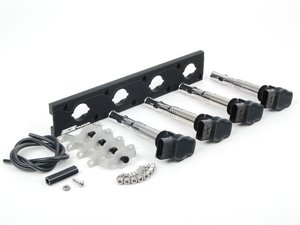 ES#2713429 - 002598ECS08AKT - 2.0T Coil Pack Conversion Kit - Stage 2 - Includes wrinkle black conversion plate -w- black 2.0T coils and black hold down kit - Assembled By ECS - Audi Volkswagen