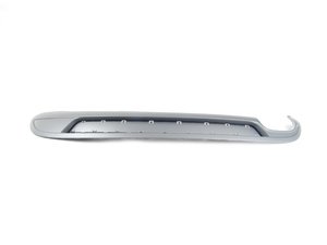 ES#451243 - 8K0807521C1RR - S-Line Rear Diffuser - Platinum Grey - With single exit exhaust openings for dual tips - Genuine Volkswagen Audi - Audi
