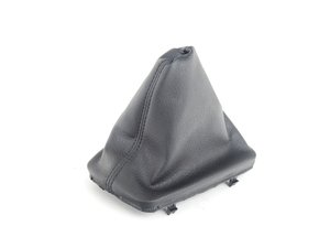 ES#46776 - 25111222412 - E36 Imitation Leather Gear Lever Cover - Schwarz - Genuine BMW - BMW
