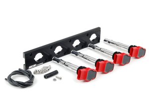 ES#2713430 - 002598ECS09AKT - 2.0T Coil Pack Conversion Kit - Stage 1 - Includes anodized black conversion plate -w- red 2.0T coils - Assembled By ECS - Audi Volkswagen