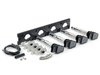 ES#2713440 - 002598ECS16AKT - 2.0T Coil Pack Conversion Kit - Stage 2 - Includes anodized black conversion plate -w- black 2.0T coils and silver hold down kit - Assembled By ECS - Audi Volkswagen