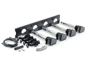 ES#2713431 - 002598ECS14AKT - 2.0T Coil Pack Conversion Kit - Stage 2 - Includes anodized black conversion plate -w- black 2.0T coils and black hold down kit - Assembled By ECS - Audi Volkswagen