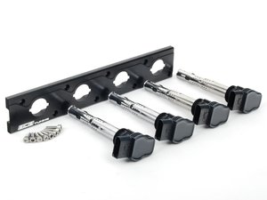ES#2713400 - 002598ECS13KT - 2.0T Coil Pack Conversion Kit - Stage 1 - Includes anodized black conversion plate -w- black 2.0T coils - ECS - Audi Volkswagen