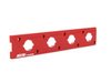 ES#2713446 - 002598ECS24AKT - 2.0T Coil Pack Conversion Kit - Stage 2 - Includes wrinkle red conversion plate -w- black 2.0T coils and silver hold down kit - Assembled By ECS - Audi Volkswagen