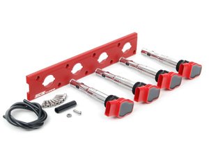 ES#2713443 - 002598ECS17AKT - 2.0T Coil Pack Conversion Kit - Stage 1 - Includes wrinkle red conversion plate -w- red 2.0T coils - Assembled By ECS - Audi Volkswagen