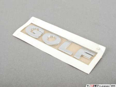 ES#3424 - 1J6853687739 - Golf Emblem - All Chrome stick on emblem - Genuine Volkswagen Audi - Volkswagen