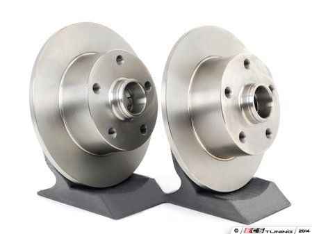 ES#518101 - 8D0615601BKT4 - Rear Brake Rotors - Pair (245x10) - Restore the stopping power in your vehicle - Zimmermann - Audi