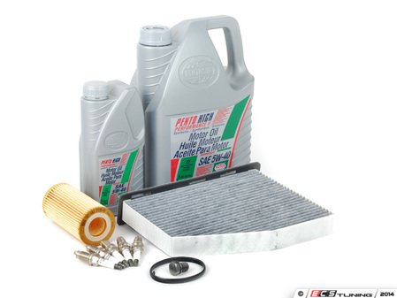 ES#10237 - MK52540KSK - 40K Service Kit  - Featuring Pentosin high performance synthetic engine oil and Denso copper electrode spark plugs - Assembled By ECS - Volkswagen
