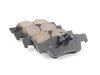 ES#3161534 - EUR1122 - Rear Euro Ceramic Brake Pad Set - Ceramic composite developed to meet low dust & noise requirements - Akebono - Mercedes Benz