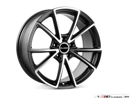 ES#2722993 - 654-2KT1 - 18" Style 654 Wheels - Set Of Four - (NO LONGER AVAILABLE) - 18"x8" ET35 66.6CB 5x112 Matt Black with Machined face. - Alzor - 