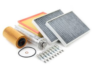 ES#2723098 - E39IN2-1dKT - "Dry" Inspection II Service Kit - Includes spark plugs and all filters - add your preferred fluids for a complete service - Assembled By ECS - BMW