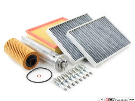 ES#2723098 - E39IN2-1dKT - "Dry" Inspection II Service Kit - Includes spark plugs and all filters - add your preferred fluids for a complete service - Assembled By ECS - BMW