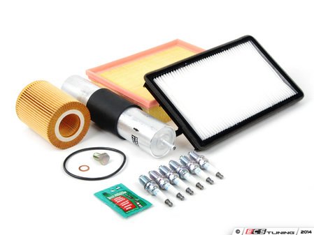 ES#2723010 - M52INS2d - "Dry" Inspection II Service Kit - Includes spark plugs and all filters - add your preferred fluids for a complete service - Assembled By ECS - BMW
