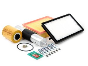 ES#2723015 - S50INS2dKT - "Dry" Inspection II Service Kit - Includes spark plugs and all filters - add your preferred fluids for a complete service - Assembled By ECS - BMW