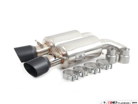 ES#2719014 - FBMW-1026blackti - Sport Mufflers - Black Tips  - (NO LONGER AVAILABLE) - A aggressive sounding exhaust note featuring black 4" round tips - Billy Boat Performance - 