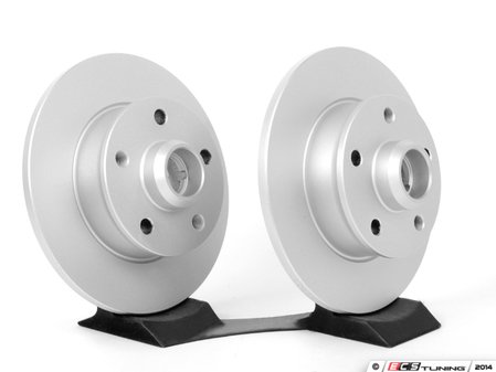ES#11760 - 357615601BKT3 - Rear Brake Rotors - Pair (226x10) - Featuring a protective Meyle Platinum coating. - Meyle - Volkswagen