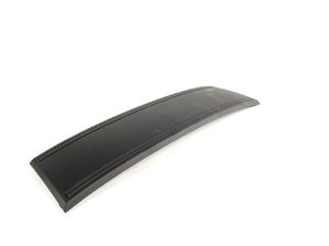 ES#251314 - 4f0807285bl3fz - Front Plate Filler - Matt Black W/ Black Strips - Replaces factory plate bracket with a smooth surface - Genuine Volkswagen Audi - Audi
