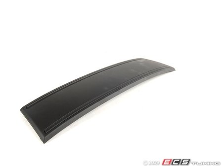 ES#251314 - 4f0807285bl3fz - Front Plate Filler - Matt Black W/ Black Strips - Replaces factory plate bracket with a smooth surface - Genuine Volkswagen Audi - Audi